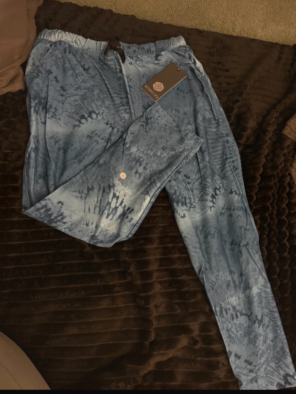 Scorpio Sol Women's Blue Tie-Dye Jeggings